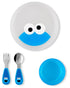Skip Hop x Sesame Street Toddler Feeding 4-Piece Mealtime Set, Cookie Monster...