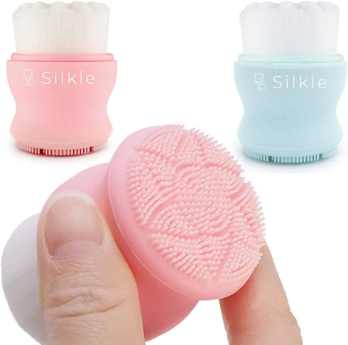 Silicone Face Scrubber - Versatile Skincare Essential for Gentle Facial Cleansing, Exfoliation and Scrub - Exfoliating Face Wash and Cleanser Brus...