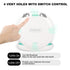 2PCS Retainer Case with Mirror and Adjustable Vent Holes, Cute Slim Aligner Case Compatible with Invisalign, Night Mouth Guard Case, With Retainer...