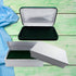 Forest Green Velvet Necklace Gift Box Travel Storage Display Case 7x4.3...
