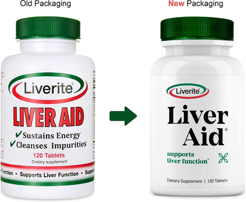 Liverite Liver Aid 120 Tablets, Liver Support, Liver Cleanse, Liver Care, Liver Function, Energy....