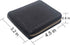 Mens US Dollar Bill Zip Around Bifold Wallet Leahter Card Credit Holder (Black-1)...