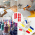 Red Caulking Cap 46 Piece Caulk Caps Tube Anew Saver Airtite Adhesive Saving Nozzle Tips Covers...