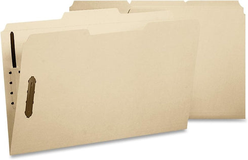 Smead Fastener File Folder, 2 Fasteners, Reinforced 1/3-Cut Tab, Letter Size, Manila, 12 per Pack (11537)...