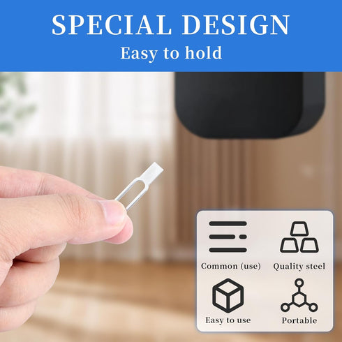 4 PCS Doorbell Key Replacement Tool for Blink Replacement Doorbell Key Reset Key Replacement Part Tool Doorbell Opening Tool for Blink Video Doorb...