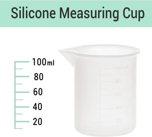 Gartful 100ml Resin Measuring Cups, 9PCS 3 oz Graduated Silicone Resin Mixing Cups, Reusable Stir and Pour Tools for Epoxy Resin, Jewelry Casting ...