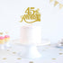 Gold Glitter 45th Anniversary Cake Topper - for Happy 45th Wedding Anniversary / 45th Birthday Party/Cheers to 45 Years Party Decorations...