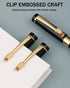 Metal Ballpoint Pens Set, Fancy Fine Point Smooth Writing Pens, Luxury Rollerball Pen with 10 Ink Refills 0.5 mm for Journaling, Men Executive, No...