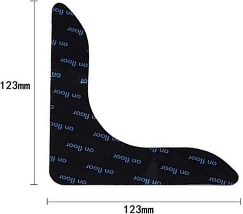 4 Pcs Anti-Slip Rug Grips, Double Sided Non-Slip Carpet Tape, Dual Sided Adhesive Rug Pad Gripper Keep Corners Flat,Non Slip Rug Pads for Hardwood...