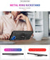 Motorola One 5G Cellular Phone Case, Hybrid Hard PC Soft TPU Shockproof Protective Case, Ring Car Mount Kickstand, Black...