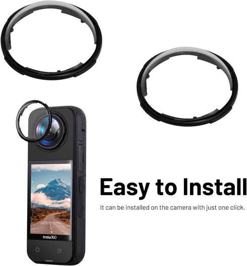JINSERTA Dual Lens Guards for Insta360 X4 Action Camera, Protective Case for Insta 360 ONE X4 360 Waterproof Action Camera Accessory (PC)...