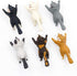 6PCS Different Cats Cell Phone Sucker Holder Cute Cat Support Resin Smart Phone Holder Stand Sucker Tablets Desk Sucker Smartphone Holder...