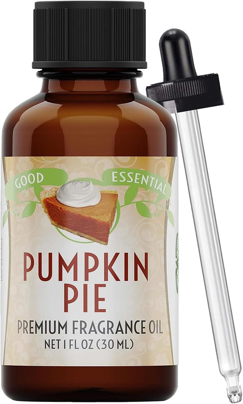 Good Essential Professional Pumpkin Pie Fragrance Oil (1 fl oz / 30ml) for Halloween Candles, Diffusers, Soaps, Lotions, Perfume, Home Scents...