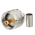 wlaniot PL259 Crimp Connectors UHF Male RF Coax Connector PL-259 Solder Crimp Connectors Compatible with RG58 RG142 RG400 LMR-195 RG303 RG141 Low ...