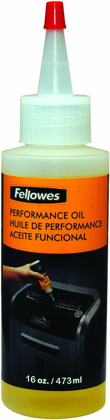 Fellowes Powershred Performance Shredder Oil, 16 oz. Extended Nozzle Bottle (3525010)...