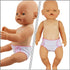 Toyvian 6pcs Doll Diapers baby doll diaper bag baby doll accessories doll underwear Reusable DIY Diaper...