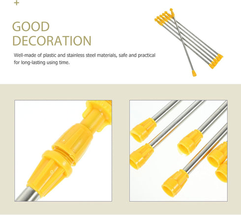 Hose Wand Sprayer 6pcs Sprayer Accessories Stainless Steel Boom shrink hose plant sprayer heavy sprayer fittings plastic garden hose sprayer wand ...