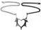 COLORFUL BLING 2pcs Gothic Matching Love Heart Pendant Necklaces Set Dragon Bat Wing Choker Friendship Lovers Couples for Women Men Cool BFF Jewel...