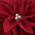 Christmas 3D Flower Accent Pillow Cover Festival Red Floral Throw Pillow Case Decorative Cushion Cover for Sofa Couch Bed Living Room Home Decor 1...