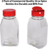 Skyway Supreme Large 16 OZ Plastic Spice Bottles Seasoning Containers Jars - Flap Cap Pour and Sifter Spice Shaker - Refillable Perfect For Storin...