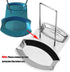 Kitchen Pan Lid Holder for Pots and Spoon Rest Stainless Steel Cookware Organizer Desktop Uncluttered Solution (Lid &Spoon Rest)...