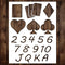 Playing Cards Stencil | Reusable Poker Card Games Las Vegas Stencils for Painting on Wood, Glass, Wall, Rock, Fabric, Walls, Canvas, Glassware | P...