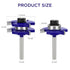 Tongue and Groove Router Bit Set of 2 Pieces 1/2 Inch Shank Router Bits 3 Teeth Adjustable T Shape Wood Milling Cutter Router Bits Sets for Woodwo...