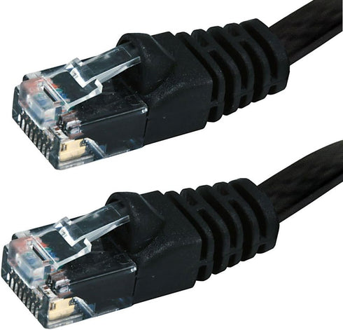 Buhbo 1 FT Cat6 Flat Ethernet Network Cable RJ45 (5-Pack)...