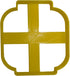 TOY BUILDING BLOCK HEAD OUTLINE COOKIE CUTTER MADE IN USA PR2525...