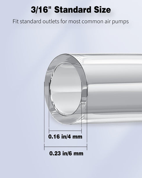 Pawfly Aquarium Airline Tubing 13 Feet Standard Aquarium Air Tubing for Fish Tank Air Pump Flexible Kink-Resistant Pure PVC Hose for Aquarium Gard...