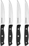 Farberware Triple-Riveted 4-Piece Steak Knife Set, High-Carbon Stainless Steel, Razor-Sharp Knives, Kitchen Knives, Set of 4, Black...