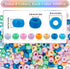 SUNNYCLUE 800Pcs Pony Beads Bulk 6x9mm Large Hole Opaque Pony Bead Pink Blue Green White Colored Plastic Pony Beads for Crafts Jewelry Making Bead...