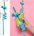 Reusable Drinking Straws Novelty Dinosaur Party Straw Curly Hard Plastic Straws Kids Birthday Party Decorations Supplies Family Reunion Favors - P...