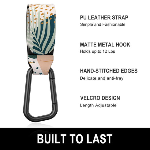 Baby Stroller Hooks for Hanging Bags, Universal Stroller Clips Stroller Accessories Hook Mommy Hook for Stroller, Diaper Bag, Shopping Bag, Purse,...