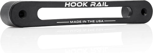 Hook Rail - 2/pk - Organize Your Tie-Down Straps (Ratchet, Cam buckle, Bungee Cords, and more) A low-profile wall-mounted cargo strap management s...