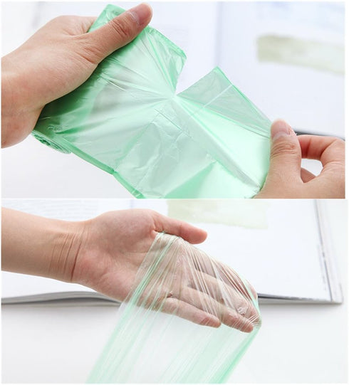 100Liners Trash Bin Liners Bags Heavy Duty Recycled Refuse Sacks for Kitchen Bathroom 9-14L Dustbin 100 Liners Black...