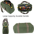 14 Inch Wide Mouth Tool Bag, Canvas Tool Bag, Heavy Duty Tool Storage Bag, Large Capacity Tool Tote Bag for Electricians, Power Tool Organizer Pou...