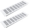 Geesatis 13.8 x 4 inch / 350 x 100 mm Rectangle Shape Mesh Air Vent for Cabinet Shoe Cabinet Hardware Accessories Ventilation Cover, with Mounting...