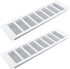 Geesatis 13.8 x 4 inch / 350 x 100 mm Rectangle Shape Mesh Air Vent for Cabinet Shoe Cabinet Hardware Accessories Ventilation Cover, with Mounting...