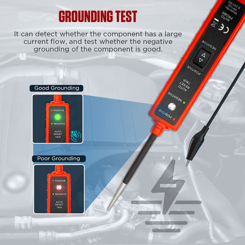 Power Circuit Probe Tester 6V-24V DC Test Light Automotive Short Circuit Finder 12V Auto Electrical Tester Kit 12 Volt Car Fuse Tester Tool Compon...