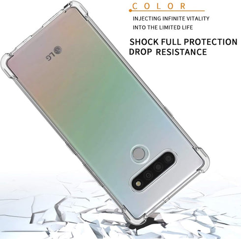 Osophter for LG Stylo 6 Case Clear Transparent Reinforced Corners TPU Shock-Absorption Flexible Cell Phone Cover for LG Stylo 6(Clear)...