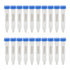 10ml Centrifuge Tube Conical Bottom Blue Screw Cap with Clear Graduation and Writing Area, Pack of 20...