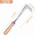 Stainless Steel 13" Crack Weeder, Crevice Weeding Sickle Manual Weeder Lawn Yard Garden Sidewalk Tool...