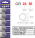 Cotchear 5Pcs CR2430 Button Battery 3V Electronic Lithium Coin Cell Batteries DL2430 BR2430 ECR2430 KL2430 EE6229 for Watch Toy Clocks...