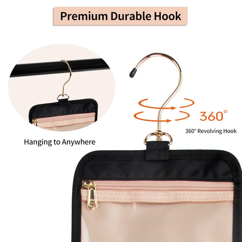 CUBETASTIC Travel Toiletry Bag, Makeup Bag for Women, Portable Water-resistant Small Travel Bag for Toiletries & Cosmetic Essentials...