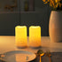 Solar flameless Candles Outdoor Waterproof,Dusk to Dawn Outdoor Lighting, Flickering fameless Reusable LED Light Candles for Lantern Garden Campin...