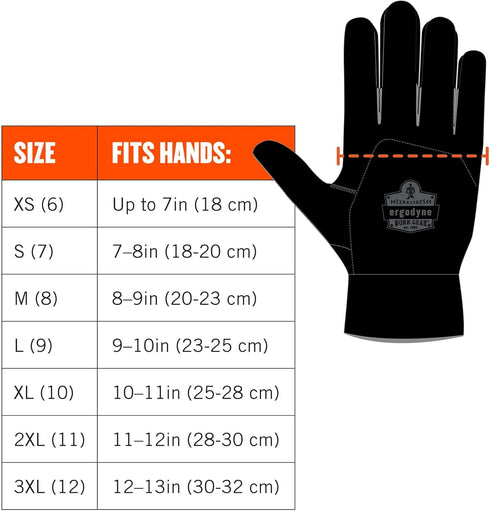 Ergodyne womens Standard Work Gloves, Gray, X-Large US...