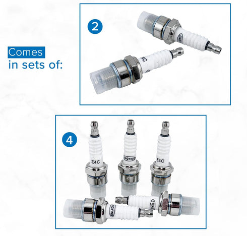 AlveyTech Z4C Spark Plug for 80cc 2-Stroke Bicycle Engine Kits...