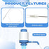 Tioncy 2 Pcs 28" Bottle Brush Cleaner Water Jug and 40'' Long Water Dispenser Brush 3 and 5 Gallon Bottle Cleaner Brush Water Jug Cleaners Nylon B...