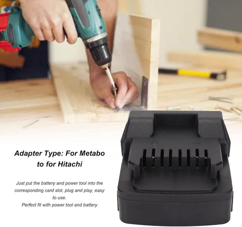 Yoidesu 18V Lithium Battery Adapter, for Metabo to for Hitachi Lithium Battery Converter Power Tool...